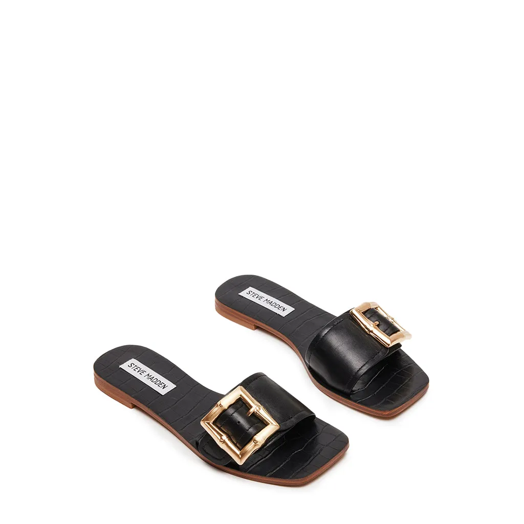 Farrah Sandal BLACK LEATHER