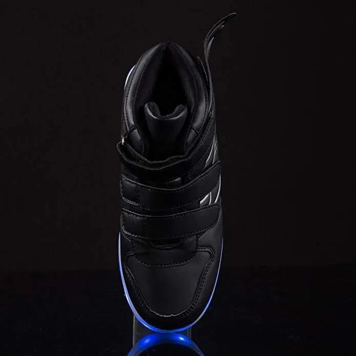 Flashez Black - LED Thunder Kids Shoes