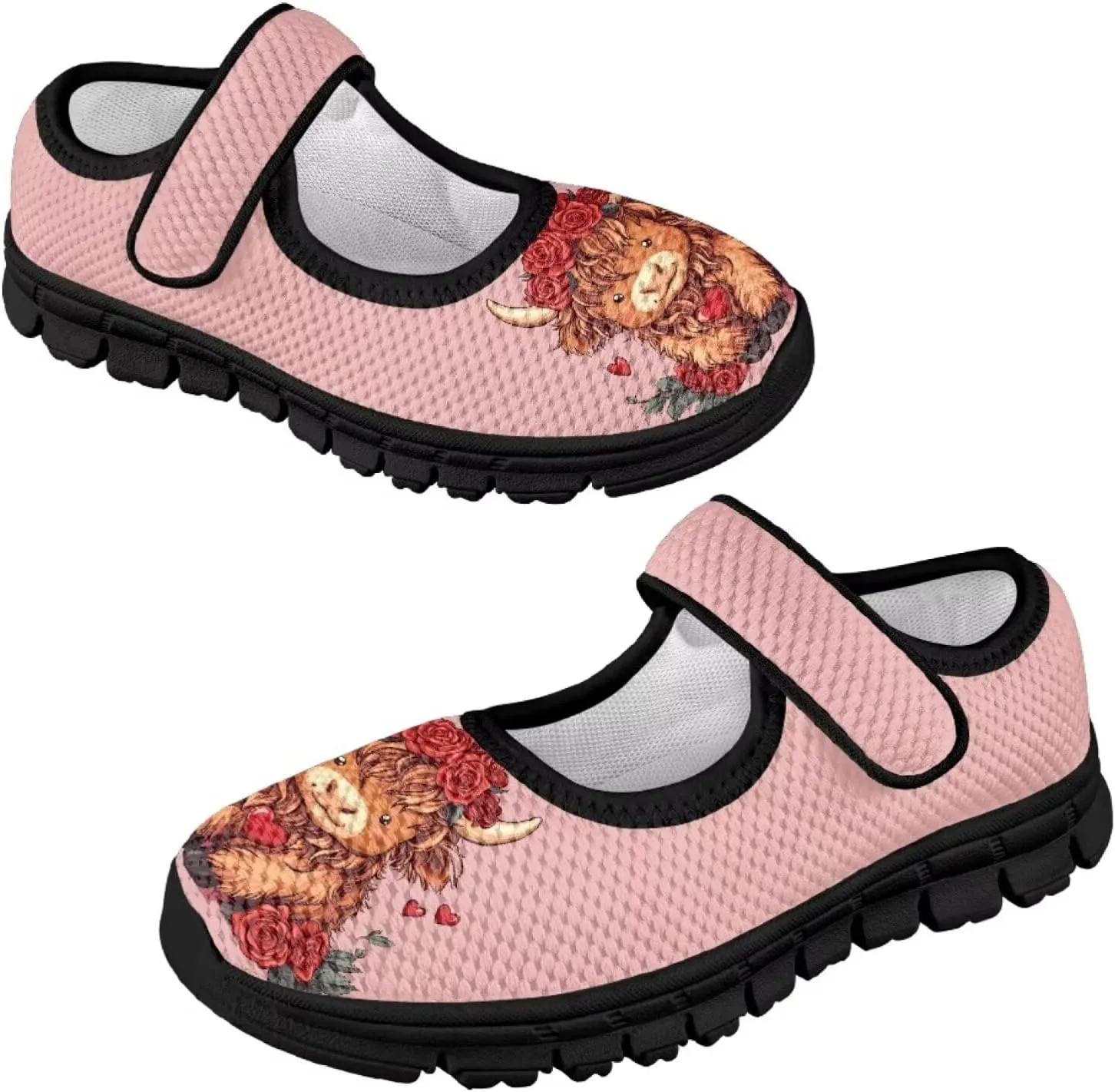 Forchrinse Sunflower Otter Pattern Toddlers Girls Dress Shoes Floral Mary Jane Flats Party School Uniform Shoes Lightweight Flats Sneakers for Kids,Size 11-2.5