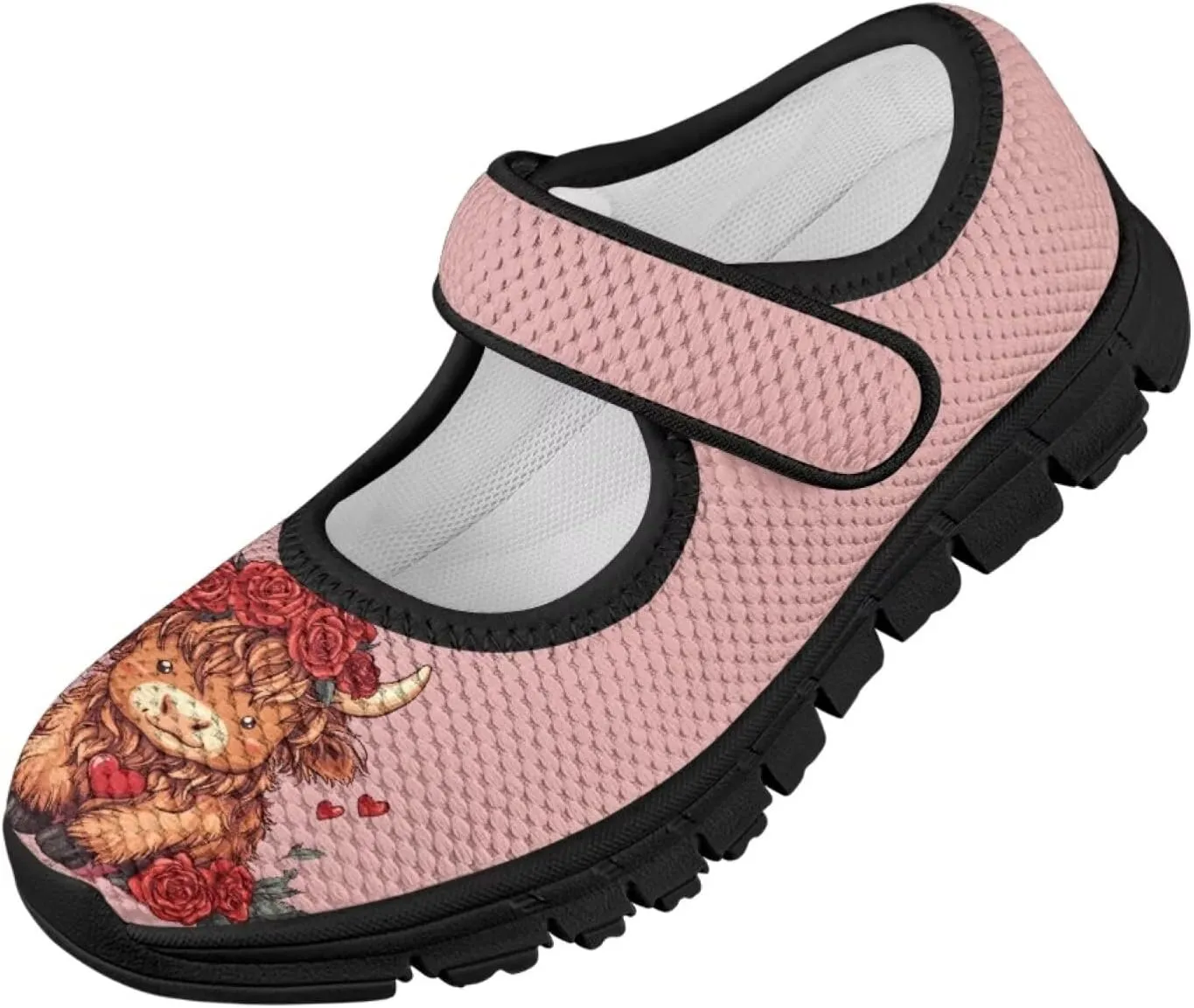 Forchrinse Sunflower Otter Pattern Toddlers Girls Dress Shoes Floral Mary Jane Flats Party School Uniform Shoes Lightweight Flats Sneakers for Kids,Size 11-2.5