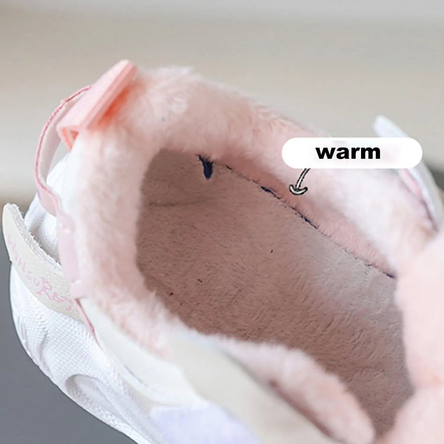 Fr Lined Winter Chunky Sneakers for Girls Kids Fashion Warm Cozy Fleece Lined Comfortable Outdoor Winter Boots