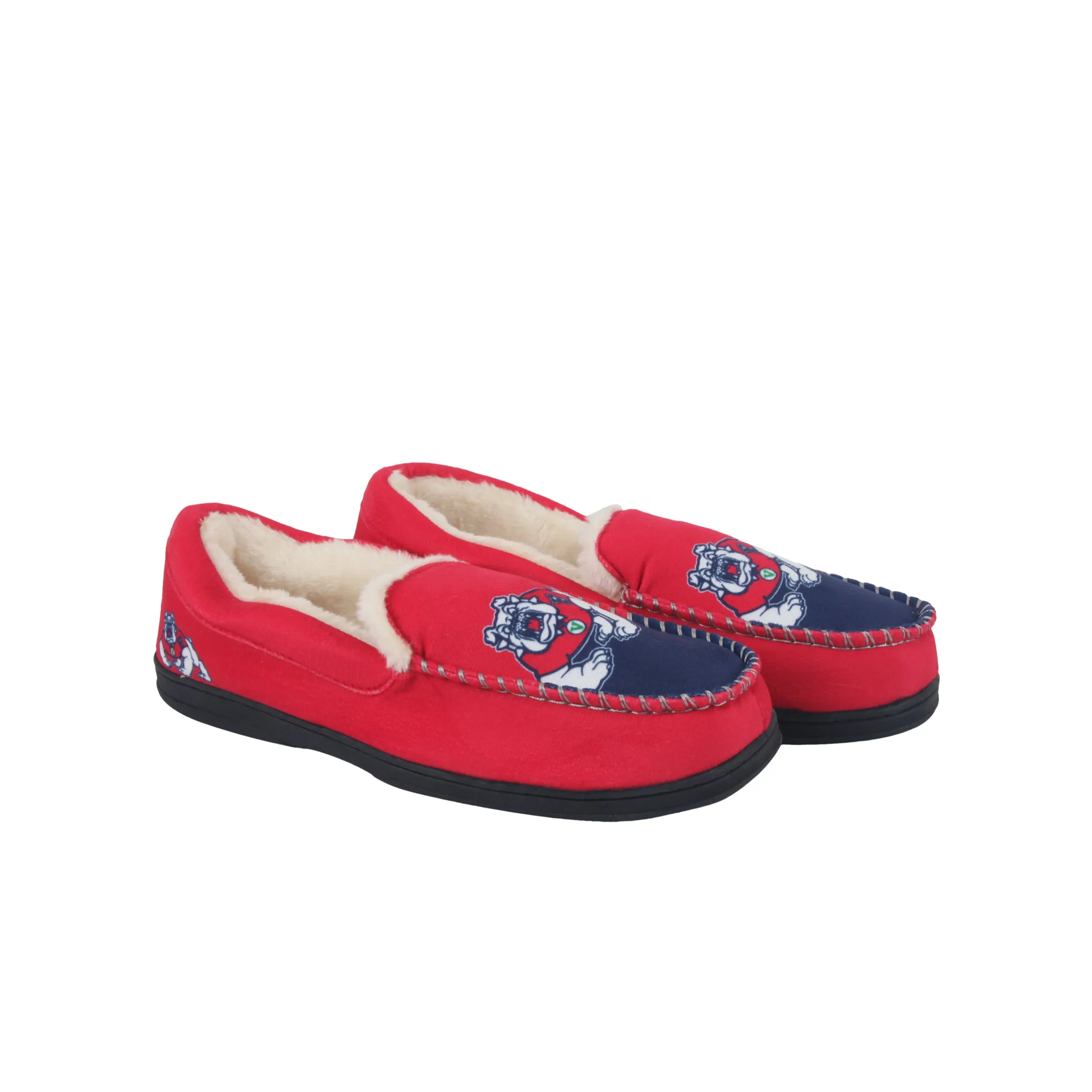 FRESNO STATE BULLDOGS MEN'S COLOR BLOCK MOCCASINS