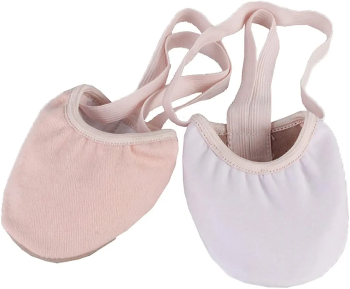 GARVALON Half Sole Dance Shoes Dance Sneakers Elastic Toe Shoes for Ballet Yoga Folk Modern Ballroom Jazz Dance Size 39