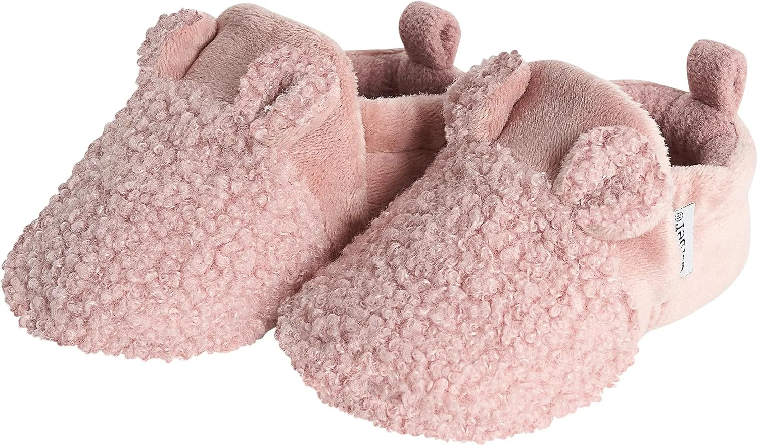 Gerber Unisex-Baby Fleece Lined Non Skid Soft Slipper Booties with Ears