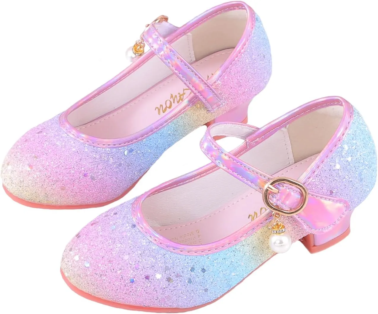 Girls Dress Shoes Toddler Heels Princess Shoes for Kids Wedding Party School