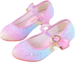 Girls Dress Shoes Toddler Heels Princess Shoes for Kids Wedding Party School