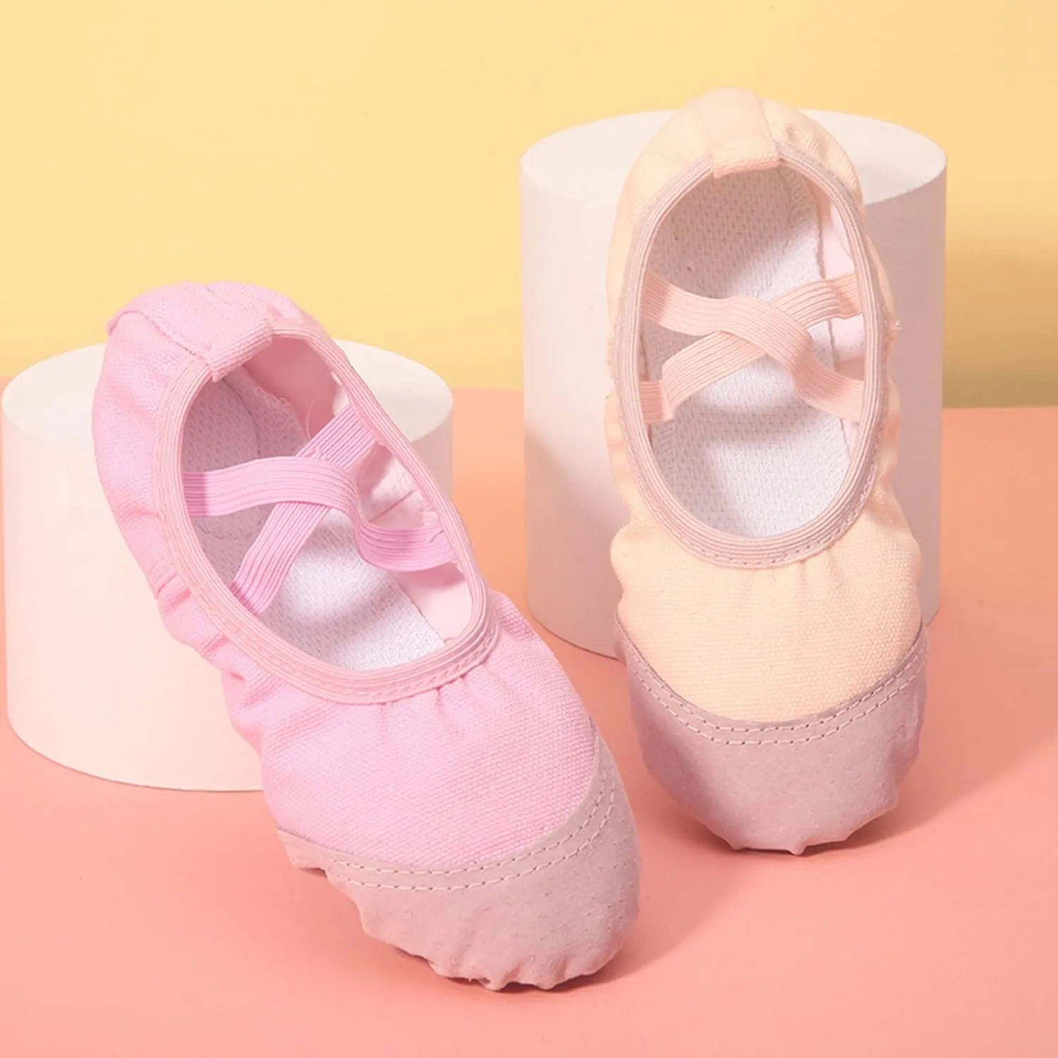 Girls Pik Ballet Shoes Toddler Canvas Ballet Slippers Dance Shoes for Boys/Little Kid/Big Kid Ballet Shoes for Girls