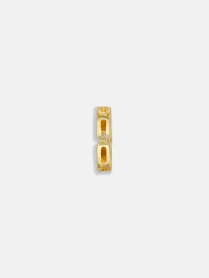 Gold Initial Bead Charm - O