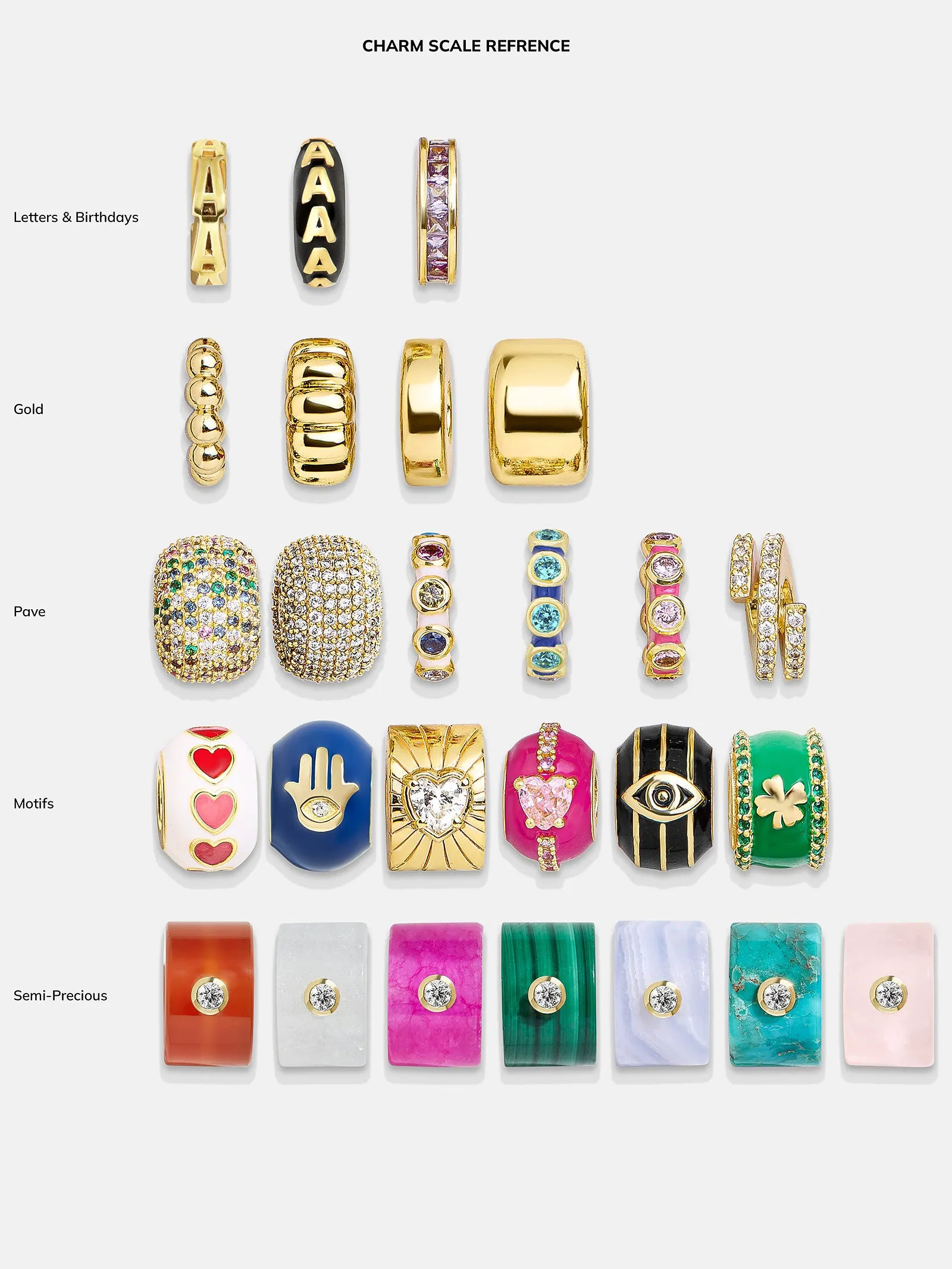 Gold Initial Bead Charm - O
