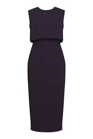 Harper Midi Dress Navy