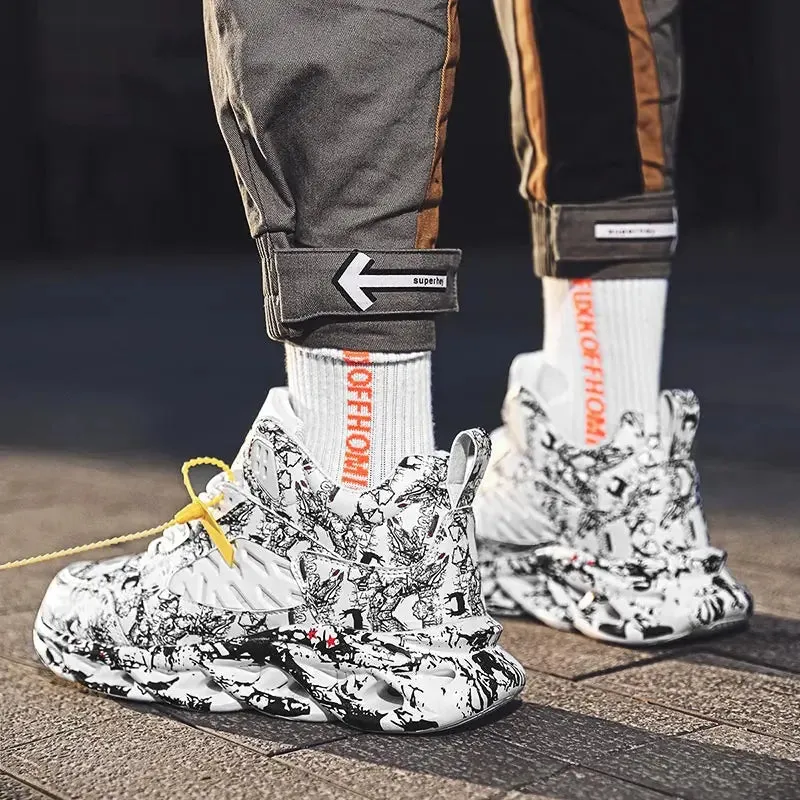 High Top Lightweight Running Shoes Men Sports Shoes Men Sneakers Men's Shoes Sport Yellow Training Gym