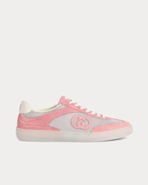 Interlocking G Suede Pink Low Top Sneakers