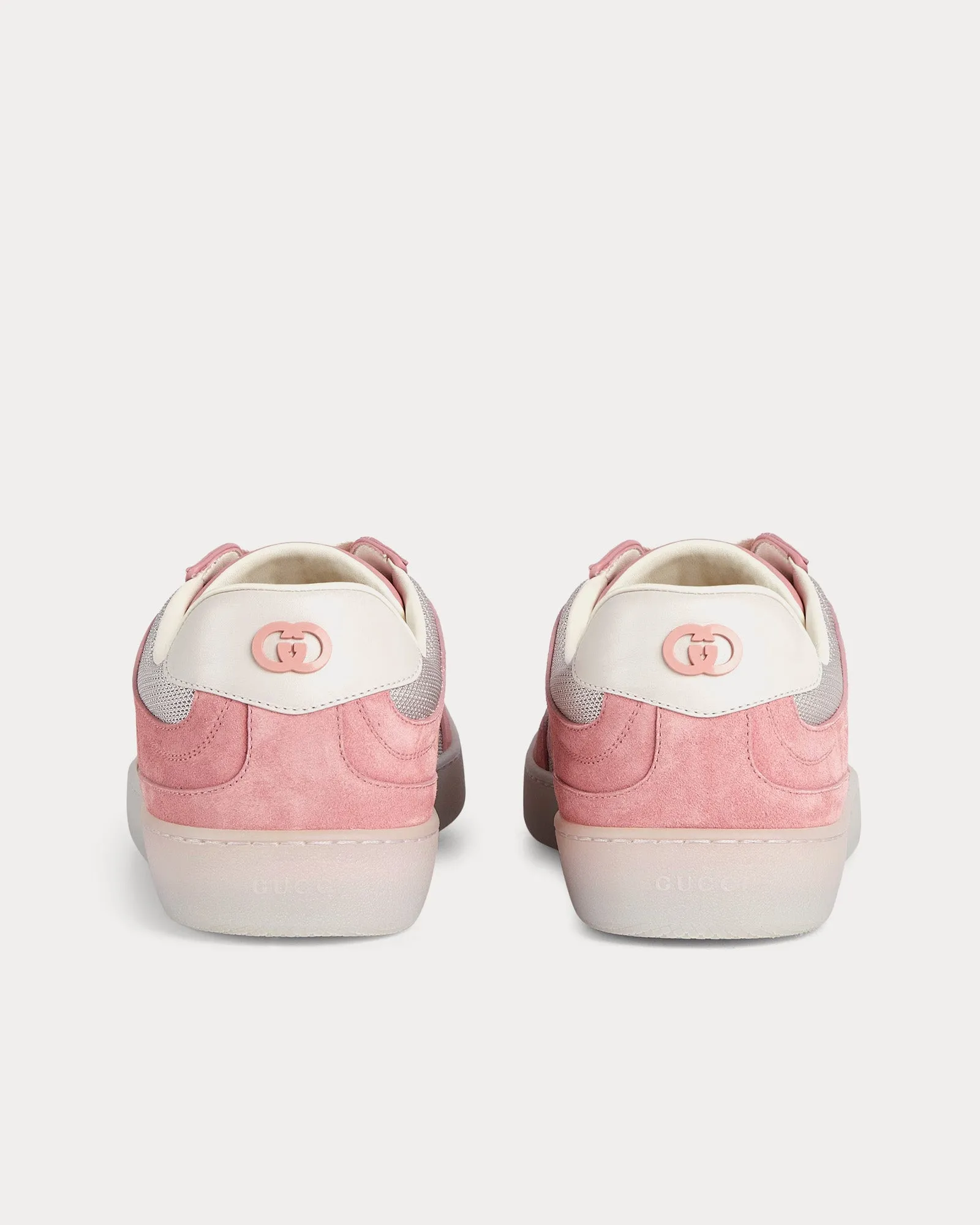 Interlocking G Suede Pink Low Top Sneakers