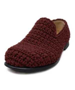 JW Anderson Burgundy Knit Shoes sz 7