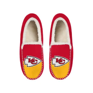 KANSAS CITY CHIEFS MEN'S COLOR BLOCK MOCCASINS