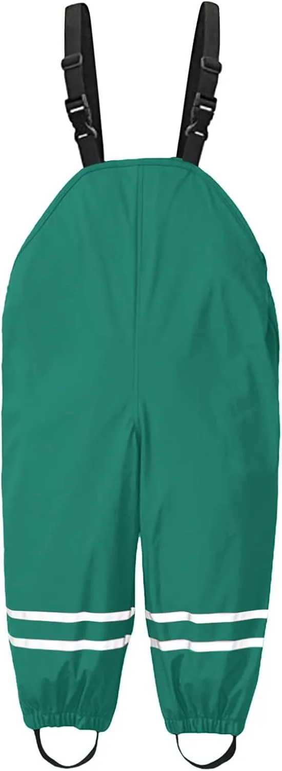 Kids Boys Girls Waterproof Rain Pant Outdoor Lightweight Cozy Rainwear Mud Dirty Proof Windproof and Breathable