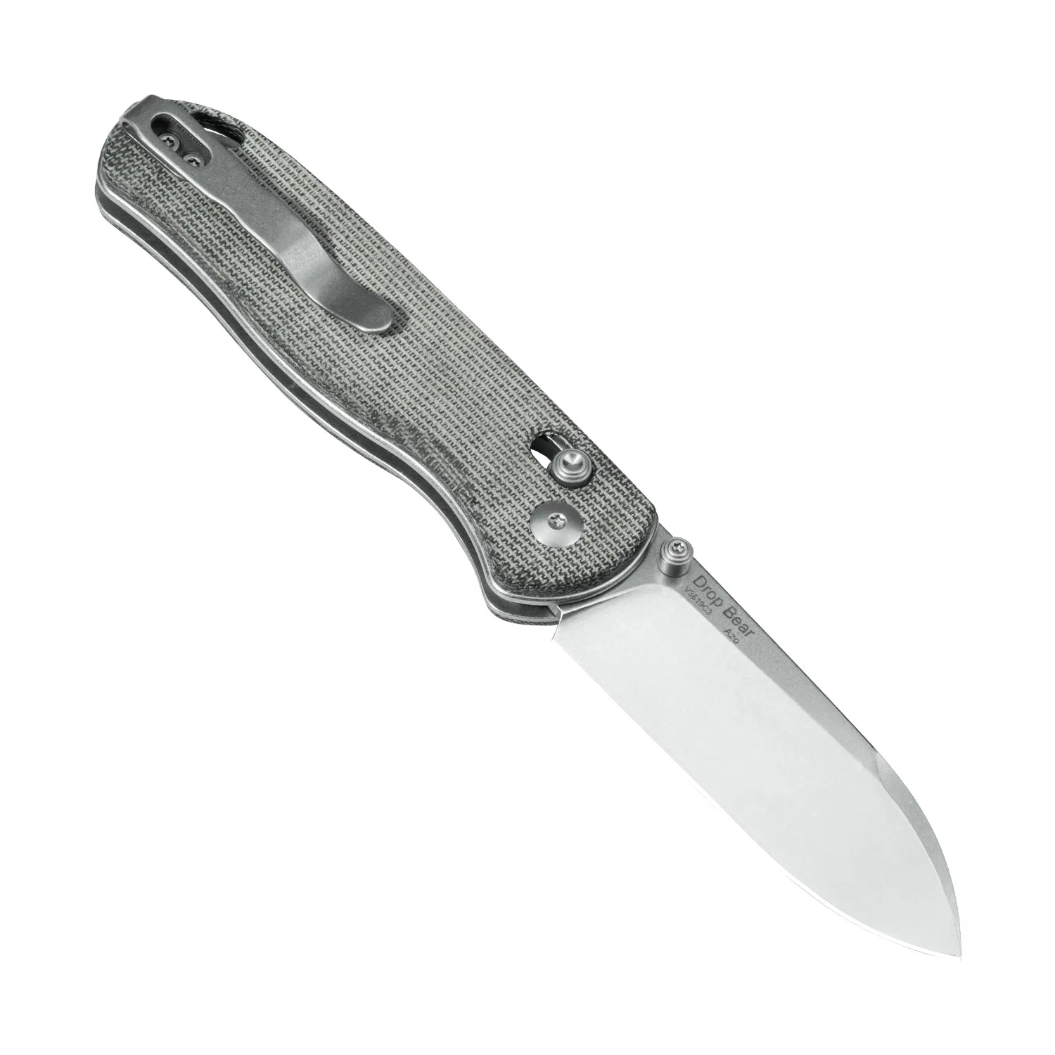 Kizer Drop Bear 154CM Blade Micarta Handle V3619C3 (2.99 Stonewashed)