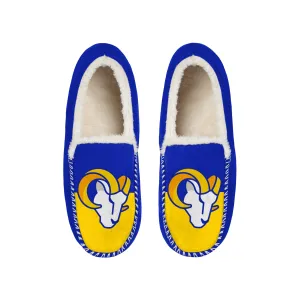 LOS ANGELES RAMS MEN'S COLOR BLOCK MOCCASINS