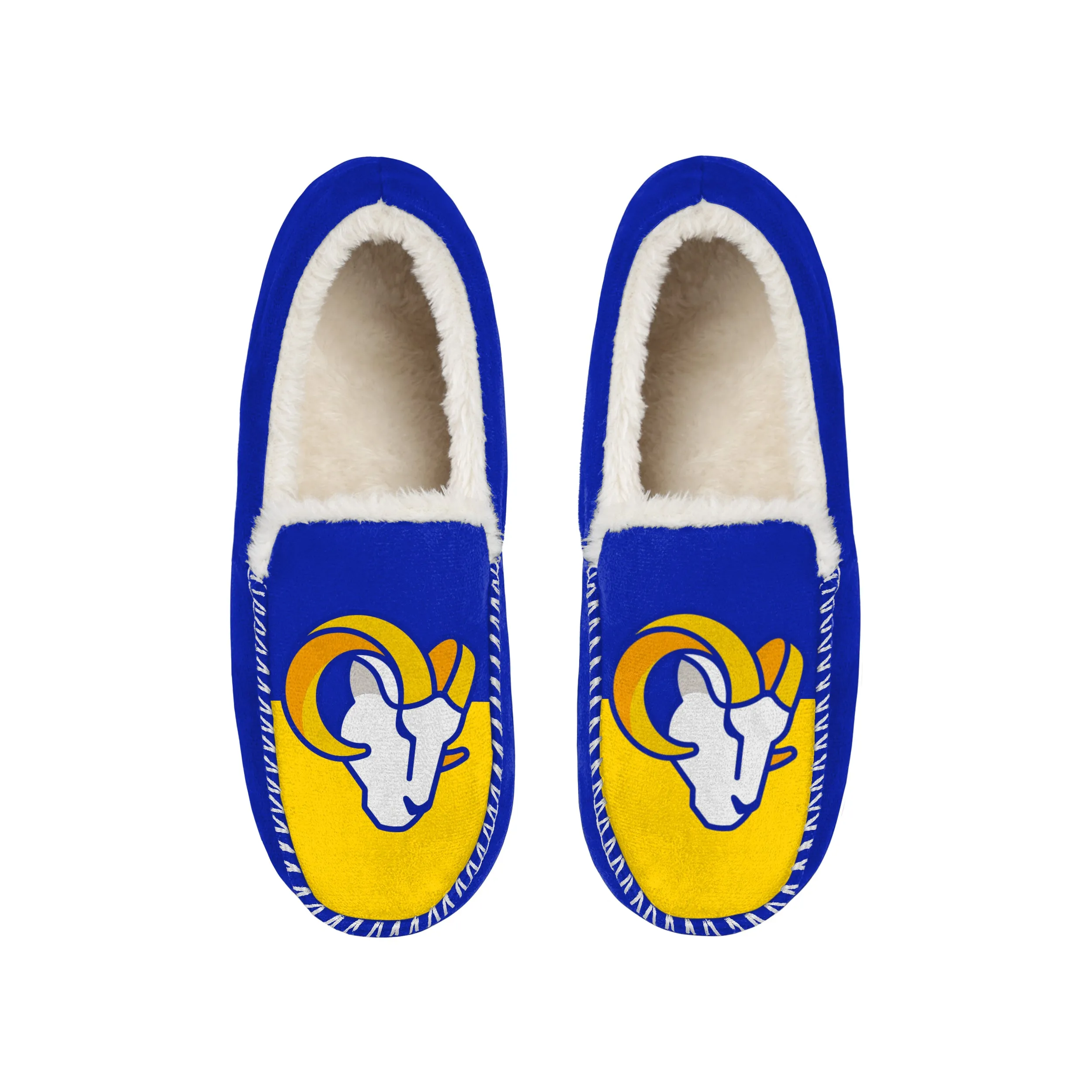 LOS ANGELES RAMS MEN'S COLOR BLOCK MOCCASINS