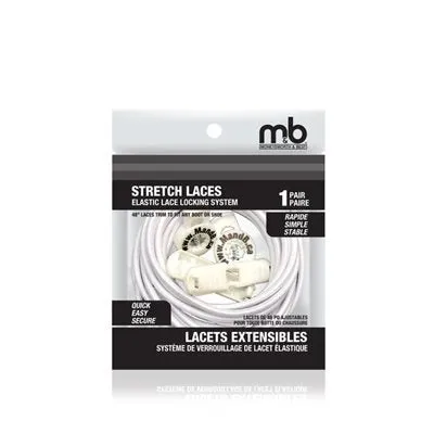 M & B Stretch Lace White