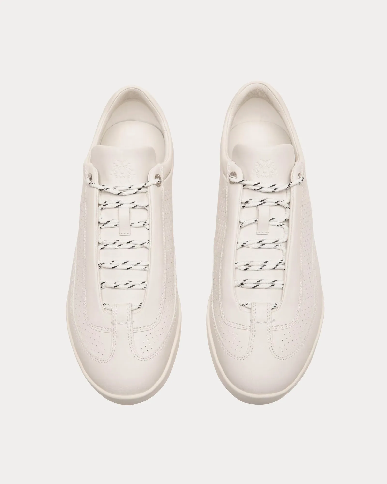 Manto Runner Leather White Low Top Sneakers