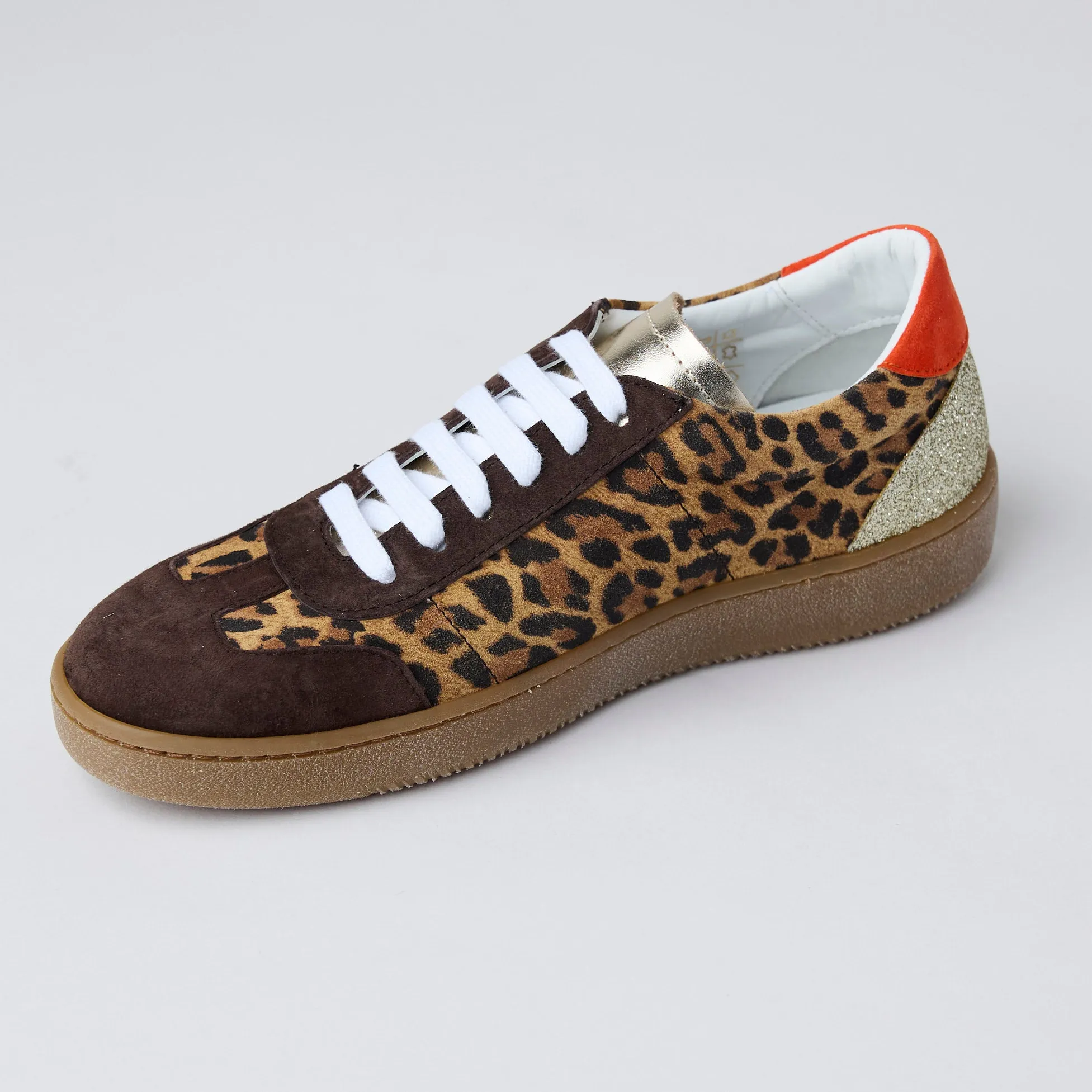 Marco Moreo Leopard Print Suede Leather Trainers