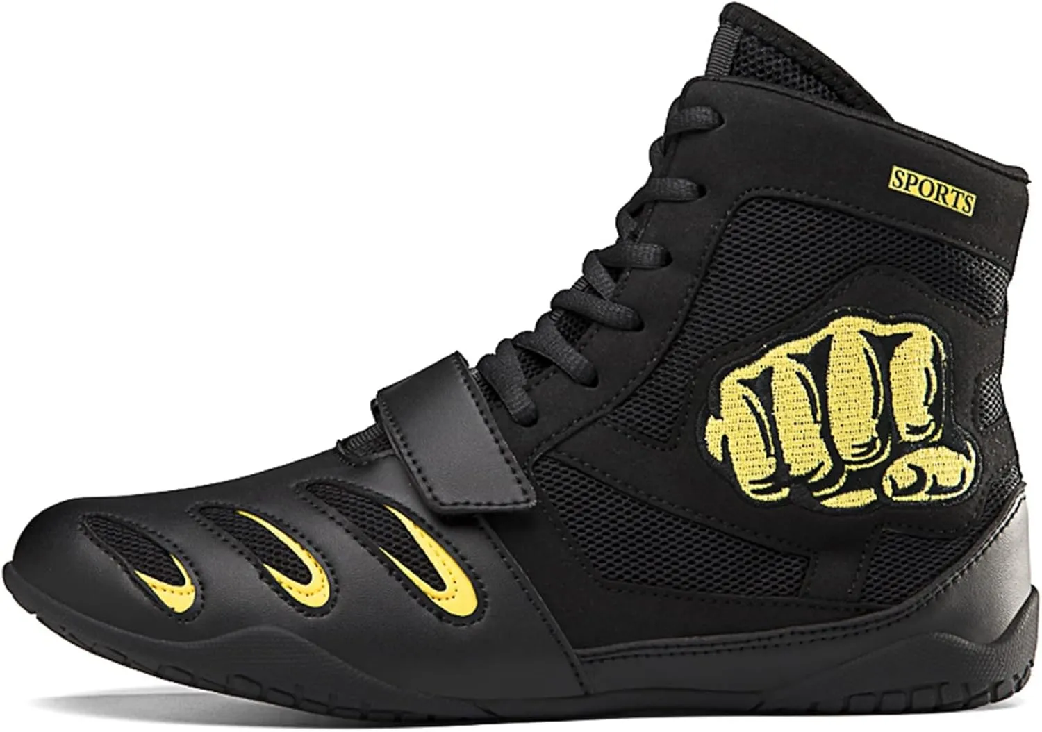 Men's Boxing Shoes, Squat Sneakers Casual Boxing Workout Shoes for Men Non-Slip Wrestling Weightlifting Shoes