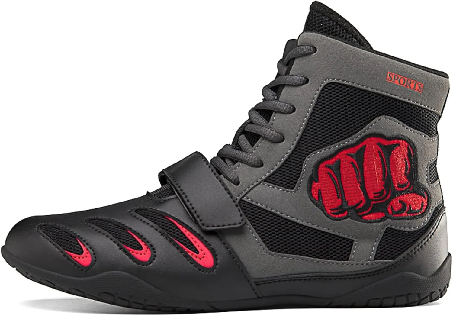 Men's Boxing Shoes, Squat Sneakers Casual Boxing Workout Shoes for Men Non-Slip Wrestling Weightlifting Shoes