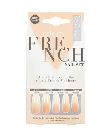 Modern French Ombre Acrylic Nail Set