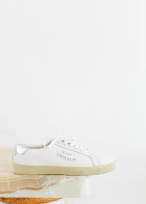 New white sneakers with silver details RRP £595