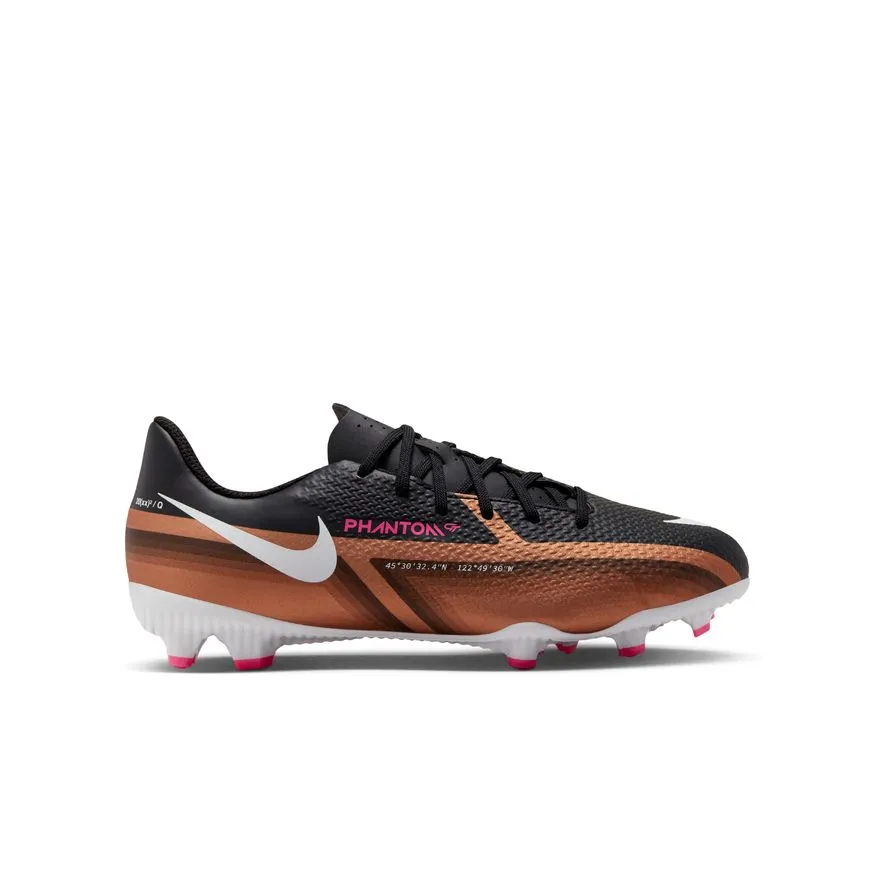 Nike Jr. Phantom GT2 Academy MG Little/Big Kids' Multi-Ground Soccer Cleats - Metallic Copper