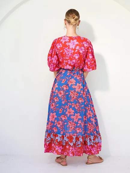 Olivia Dress - Lily Paradise Print