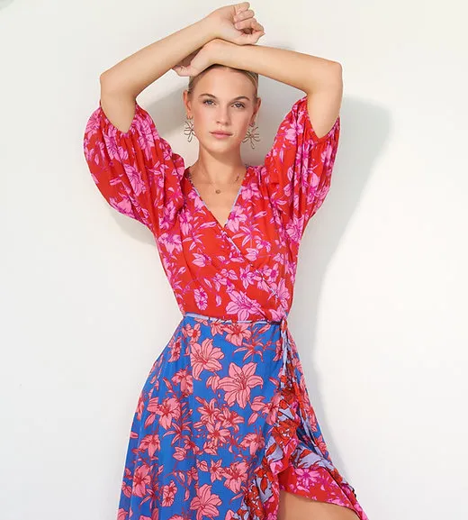 Olivia Dress - Lily Paradise Print