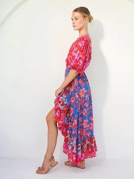 Olivia Dress - Lily Paradise Print