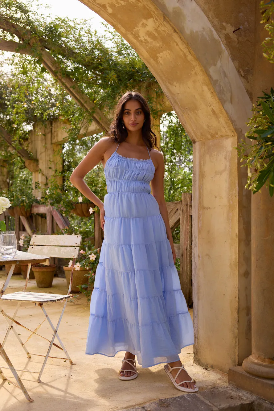 On a Cloud Maxi Dress Blue