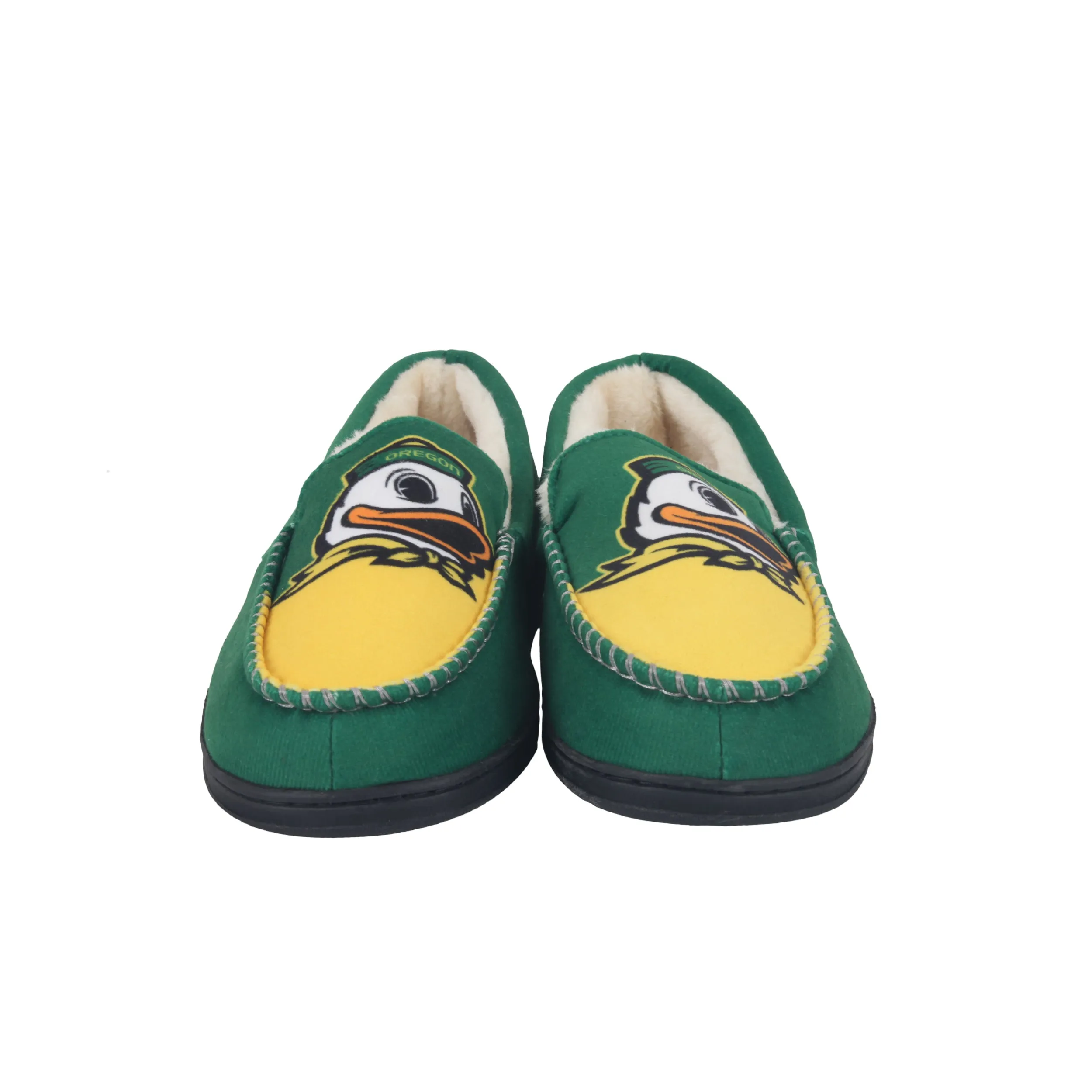 OREGON DUCKS MEN'S COLOR BLOCK MOCCASINS