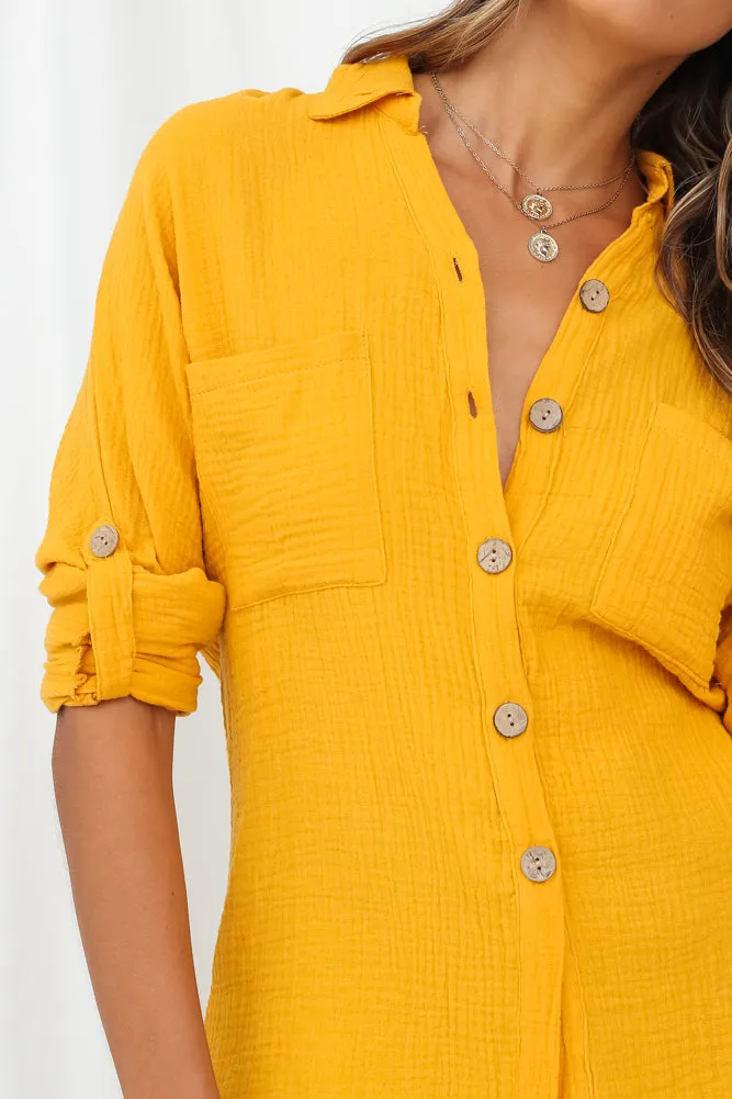 Passenger Side Shirt Mustard