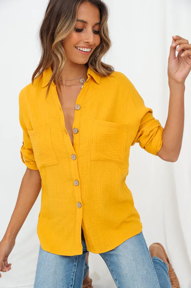 Passenger Side Shirt Mustard