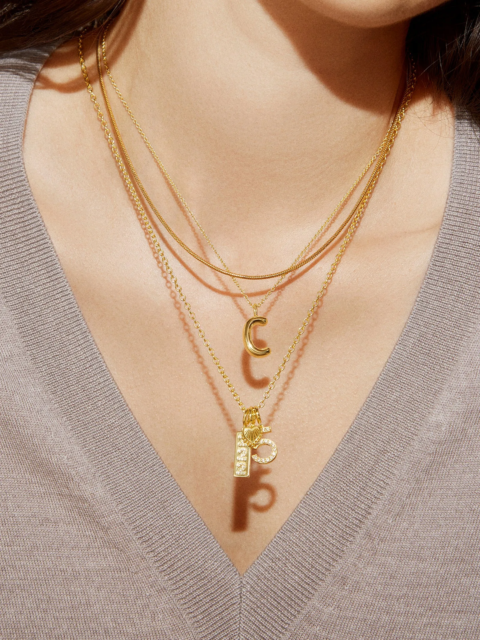 Pavé Number Cluster Charm - 4
