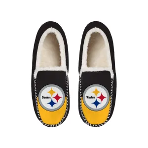 PITTSBURGH STEELERS MEN'S COLOR BLOCK MOCCASINS