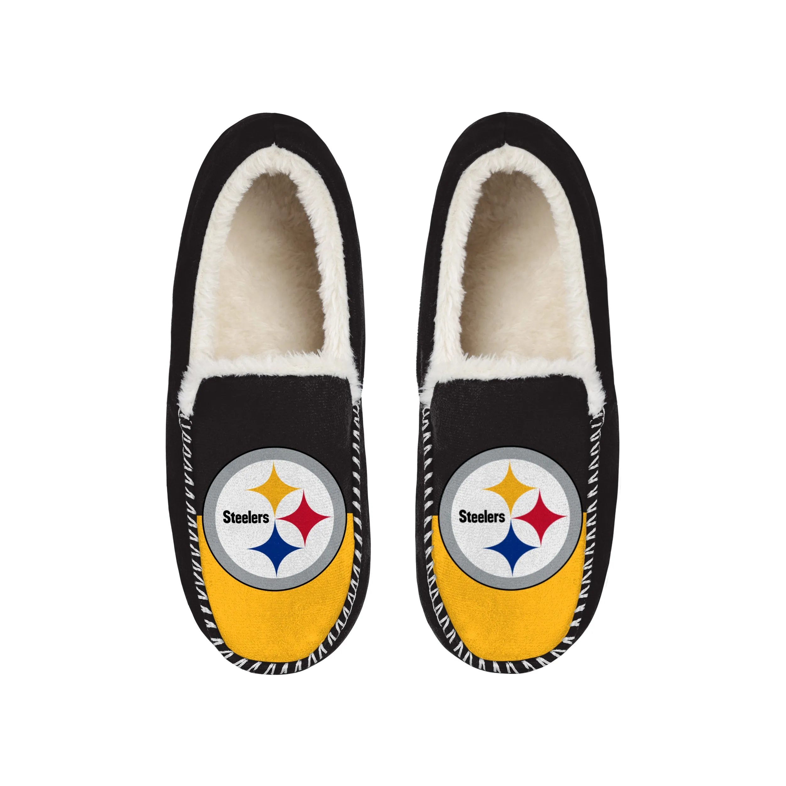PITTSBURGH STEELERS MEN'S COLOR BLOCK MOCCASINS