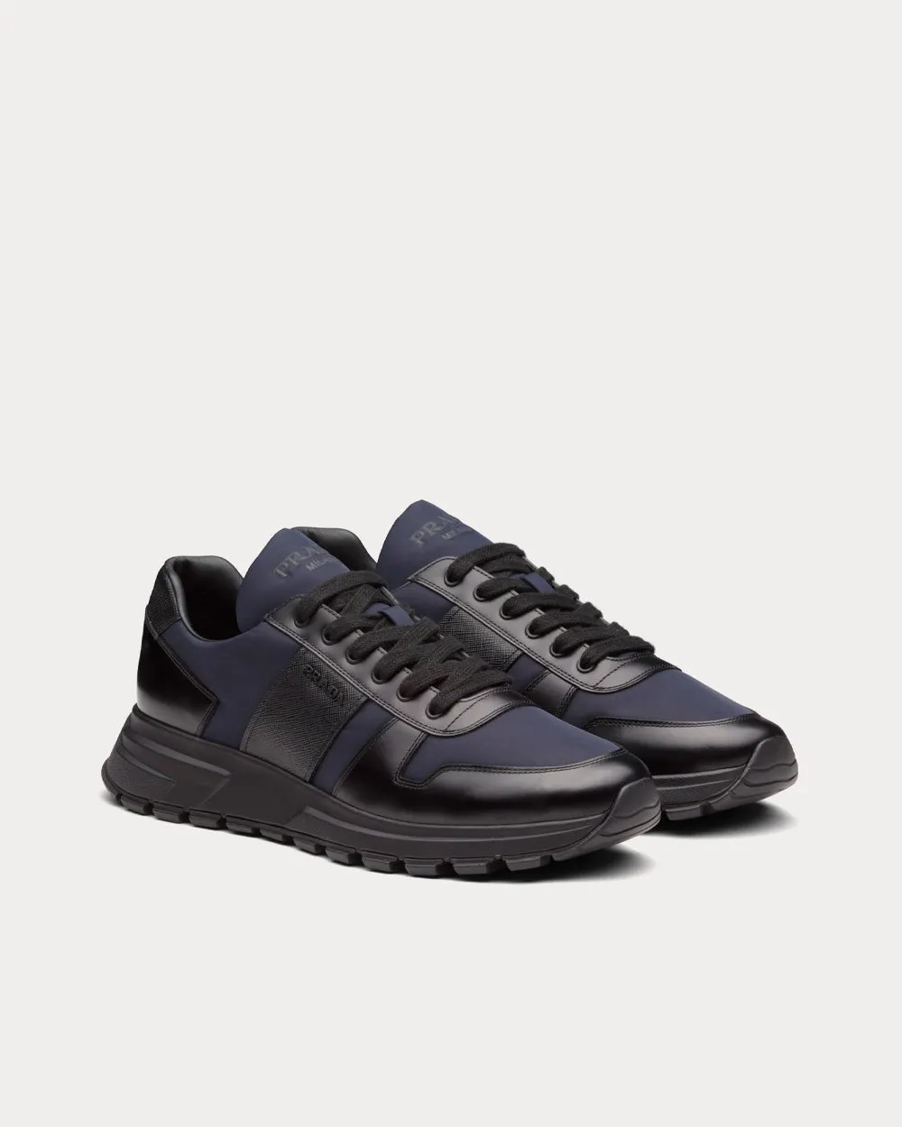 PRAX 01 Black / Blue Low Top Sneakers
