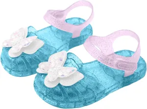 Sandals for Girls Kids Toddler Dress Up Flat Sequins Butterfly Mary Jane Shoes Summer Casual Sandal Sandals for Girl