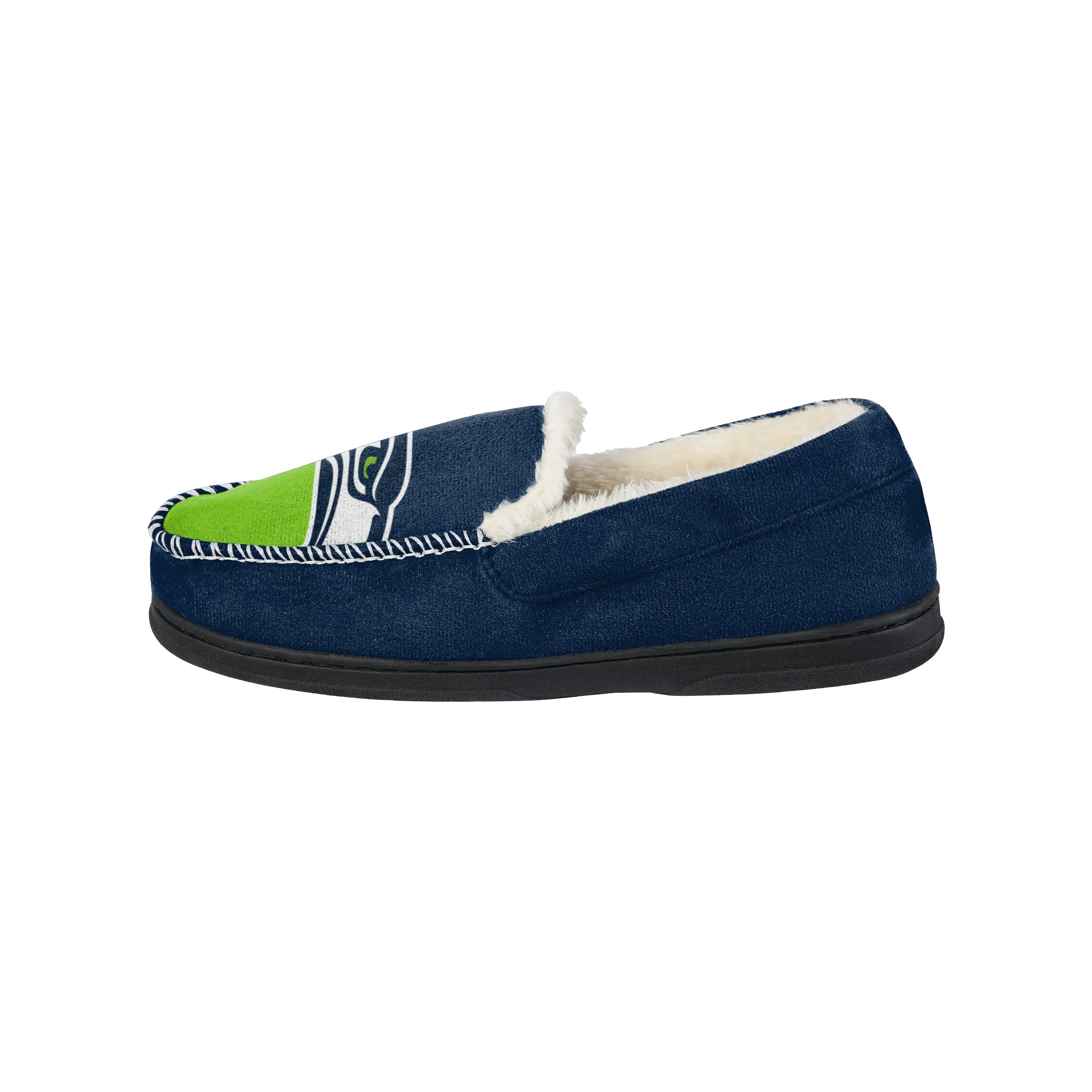 SEATTLE SEAHAWKS MEN'S COLOR BLOCK MOCCASINS