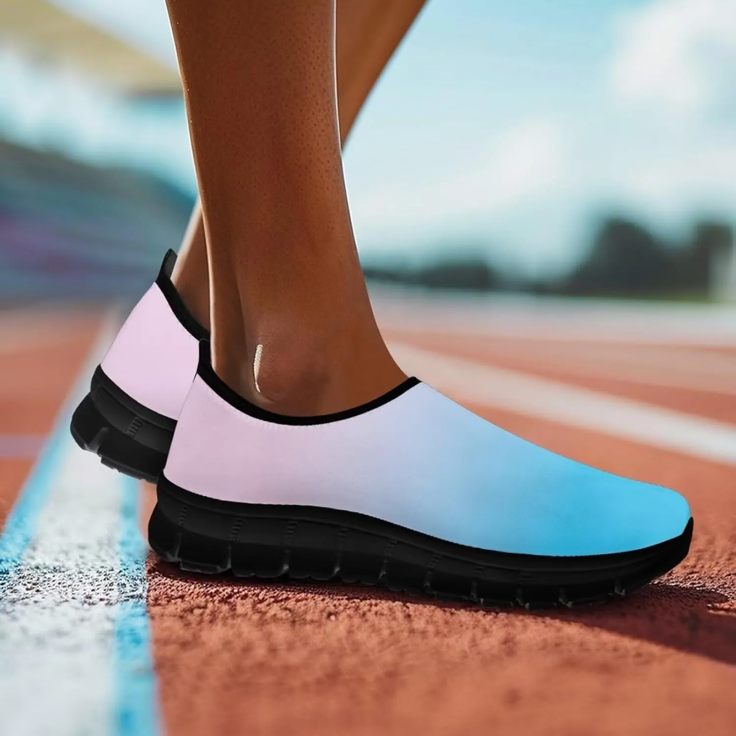 Sneakers for Women Cozy Casual Low Top Lightweight Non-Slip Loafers Athletic Running Shoes Breathable Workout Walking Sneaker for Women US 5.5-11.5