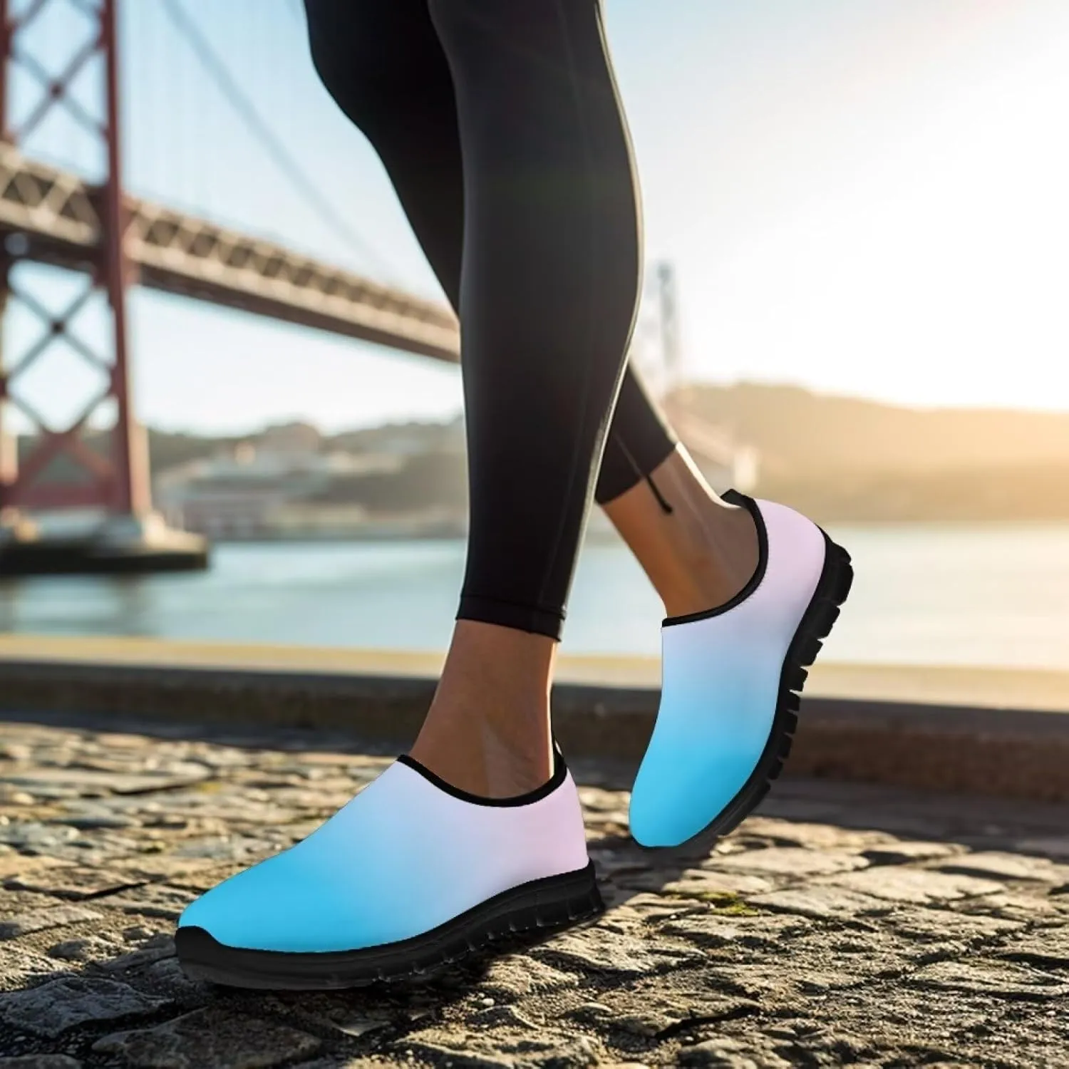 Sneakers for Women Cozy Casual Low Top Lightweight Non-Slip Loafers Athletic Running Shoes Breathable Workout Walking Sneaker for Women US 5.5-11.5