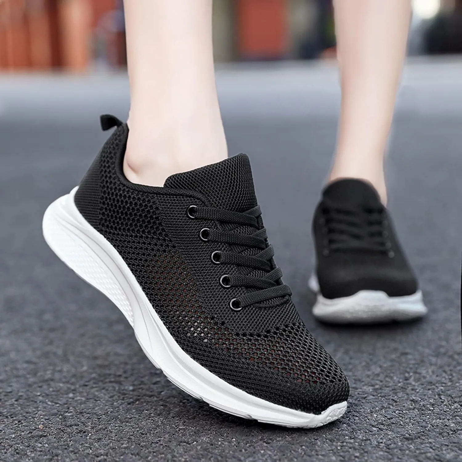 Sneakers for Women Running Shoes Fashion Walking Lace Up Womens Tennis Shoes Athletic Shoes Casual Shoes Sneakers Steel Toe Tennis Shoe Trainers Shoe