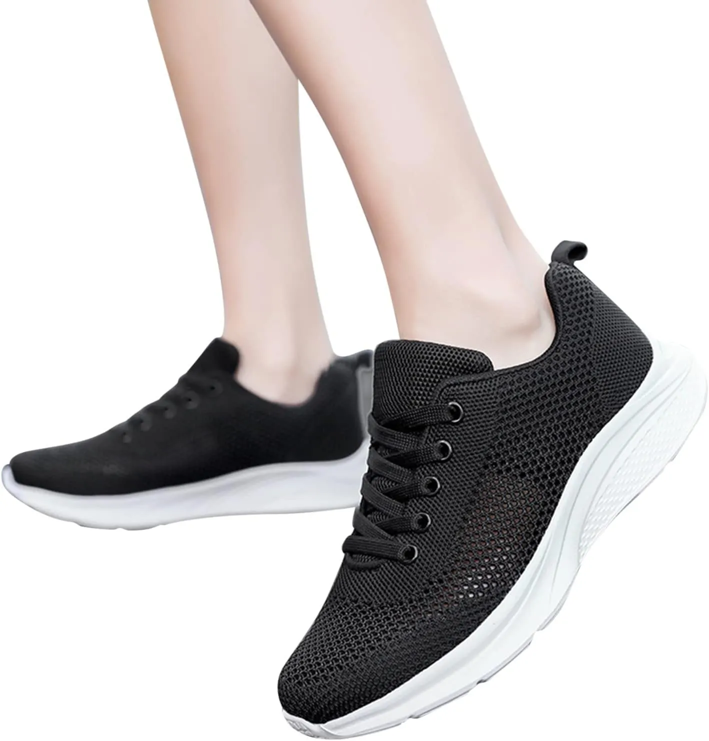 Sneakers for Women Running Shoes Fashion Walking Lace Up Womens Tennis Shoes Athletic Shoes Casual Shoes Sneakers Steel Toe Tennis Shoe Trainers Shoe
