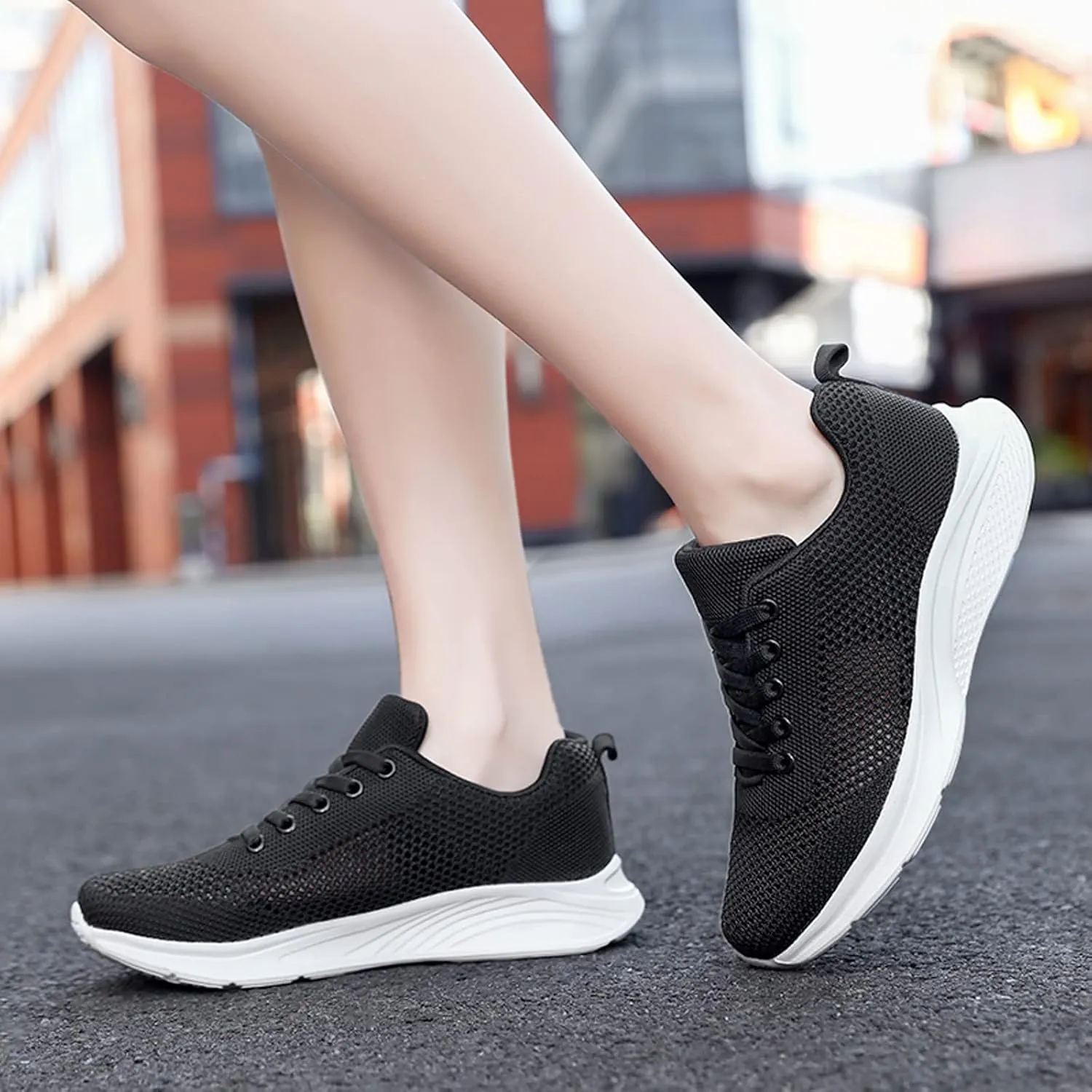 Sneakers for Women Running Shoes Fashion Walking Lace Up Womens Tennis Shoes Athletic Shoes Casual Shoes Sneakers Steel Toe Tennis Shoe Trainers Shoe