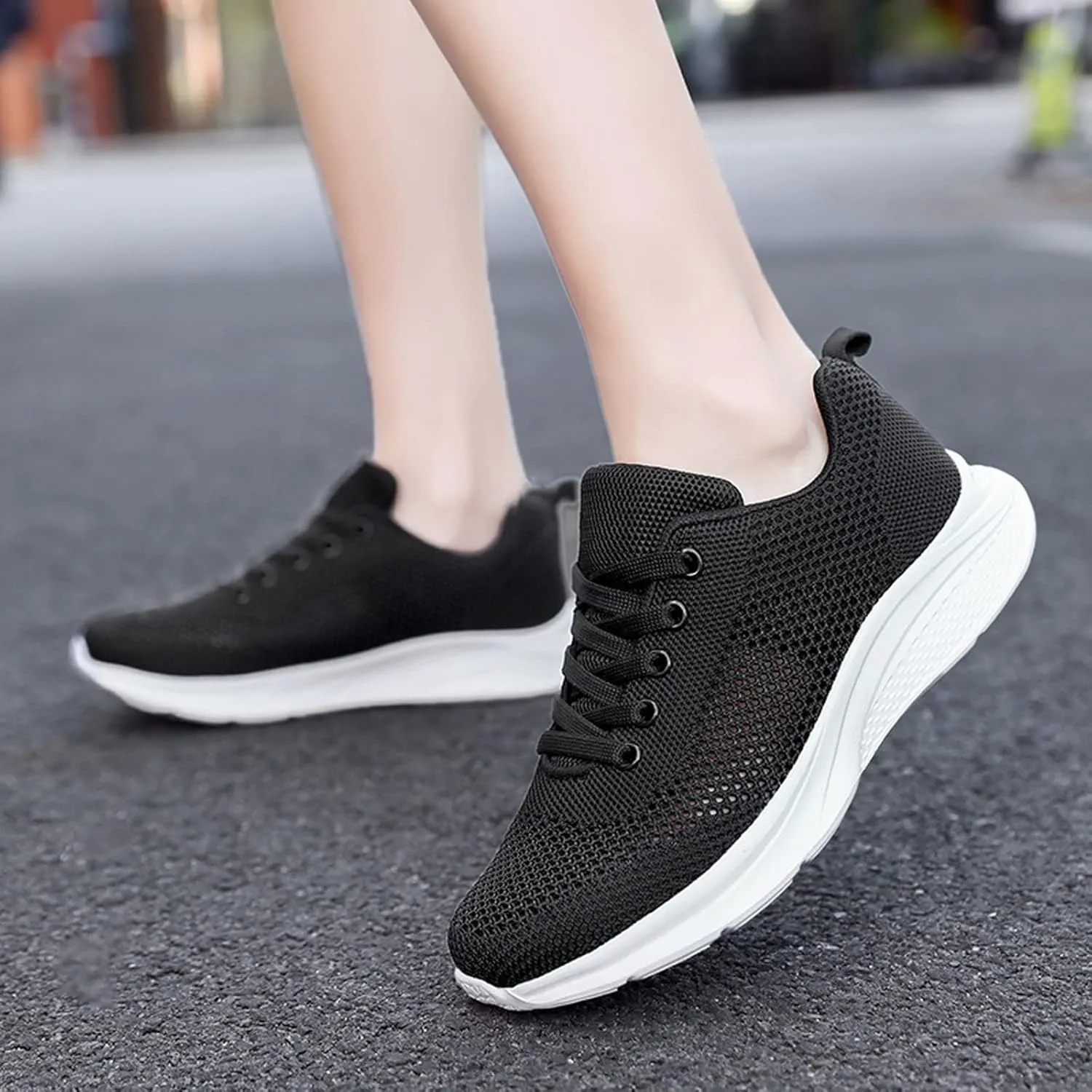 Sneakers for Women Running Shoes Fashion Walking Lace Up Womens Tennis Shoes Athletic Shoes Casual Shoes Sneakers Steel Toe Tennis Shoe Trainers Shoe